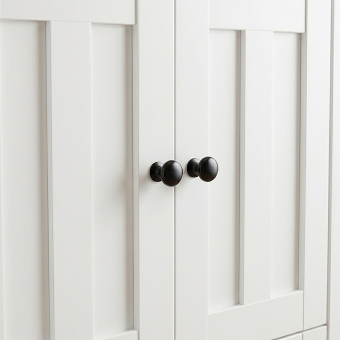 Katie Sideboard Cabinet with Drawers, Black White, large
