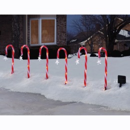 Solar Candy Cane Stakes, , large