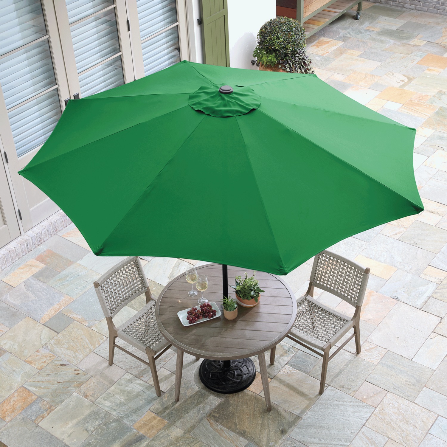 cantilever patio umbrella canada 10x10ft Best Patio Umbrella with Sunbrella Fabric, UV Resistant Outdoor Cantilever Umbrella, Cast Slate