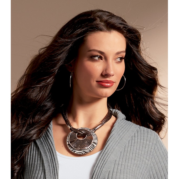 Animal Print Necklace and Earring Set | Seventh Avenue
