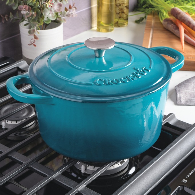 Crock Pot Artisan 5-qt. Enameled Cast Iron Dutch Oven with Lid, , large