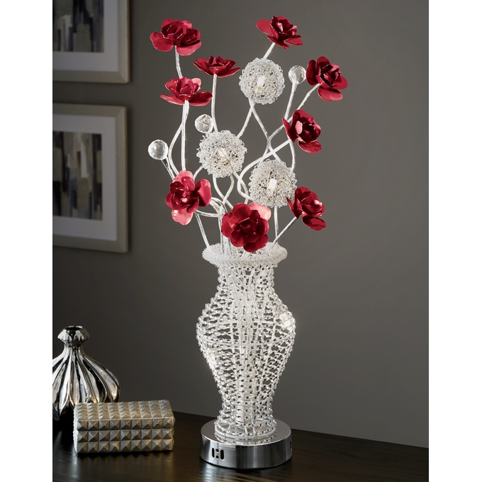 Priscilla Flower LED Lamp, , large