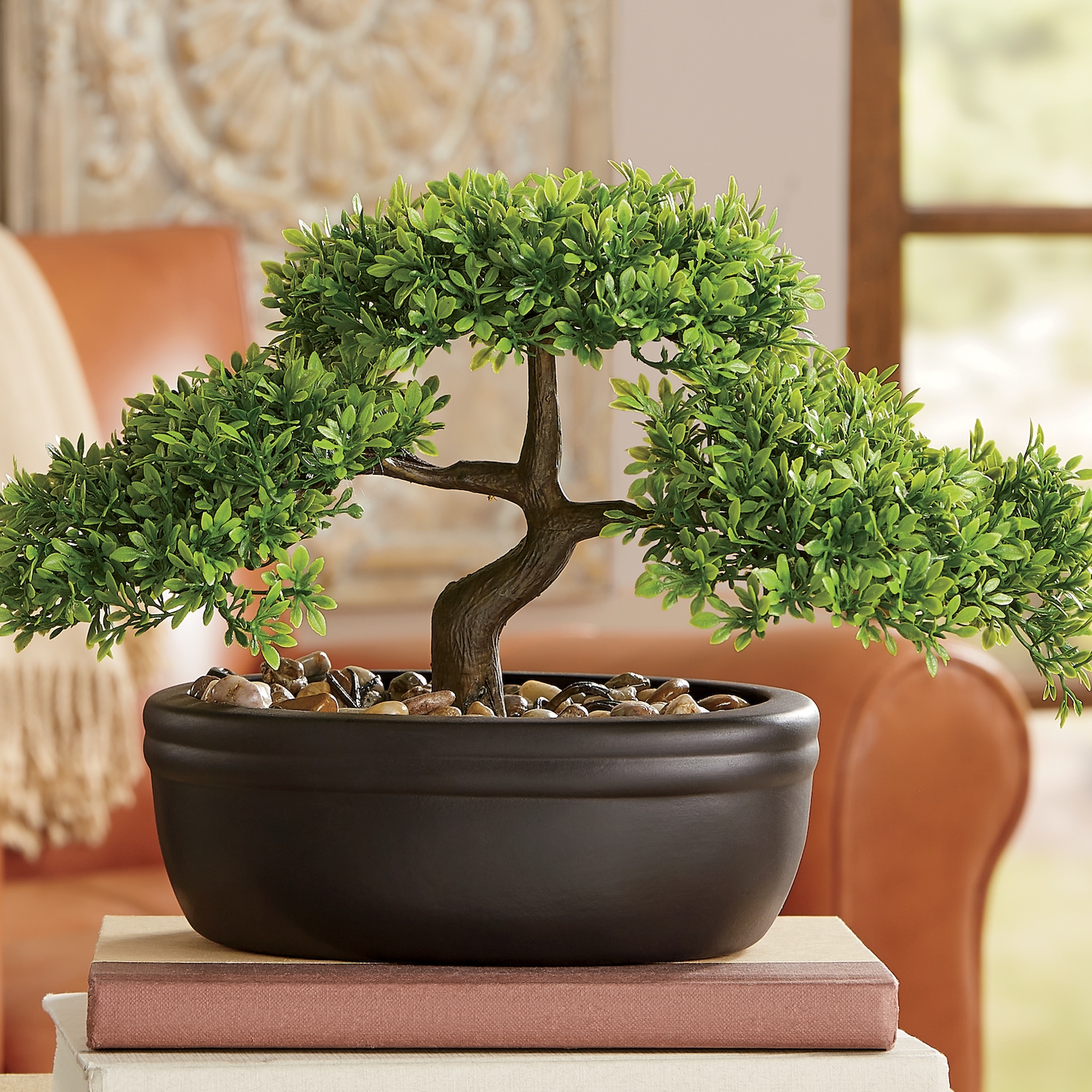 Faux Bonsai Tree  in Ceramic Pot  Seventh Avenue