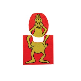 Grinch 2-Piece Toilet Cover and Mat Set, , large