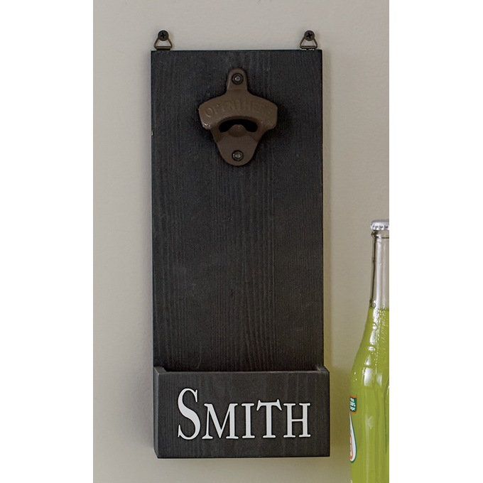 Personalized Wall Hanging Bottle Opener, , large