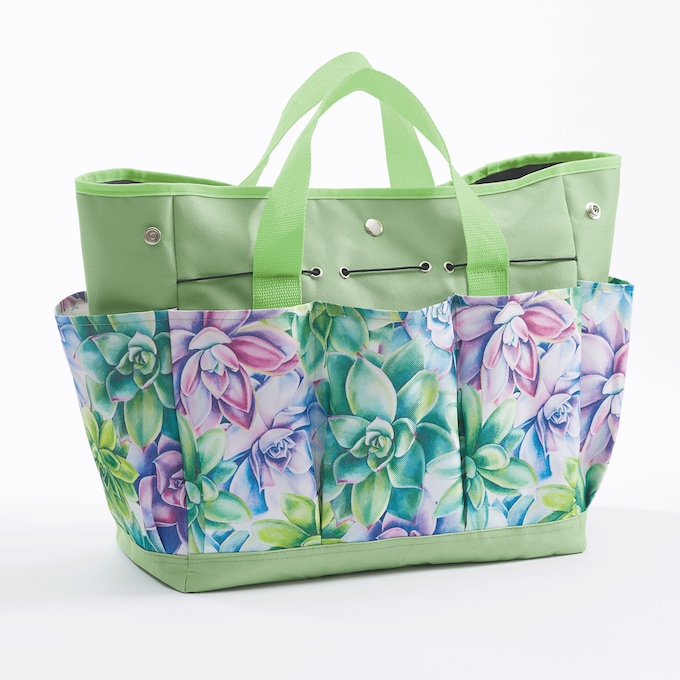 SEEDS & SPROUTS Gardening Tote, Simply Succulent, large