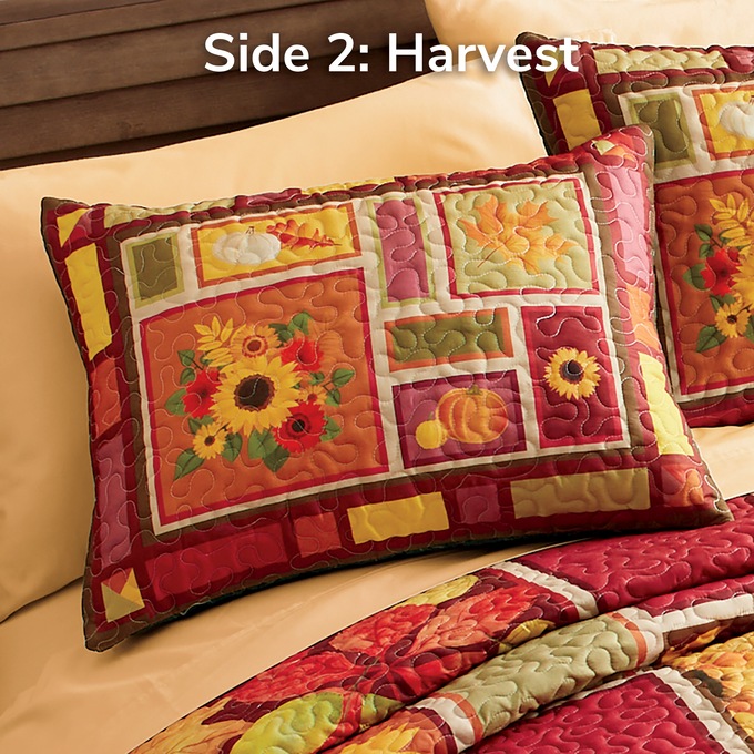 Reversible Holiday Sham, Multi, large