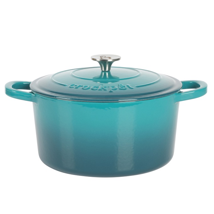 Crock Pot Artisan 7-qt. Enameled Cast Iron Round Dutch Oven with Lid, , large