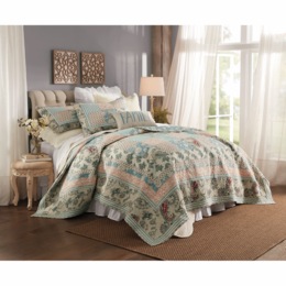 Abriana Oversized Quilt, Blue, large