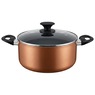 Ginny's 22-Piece Ceramic Cookware Set, Copper, large