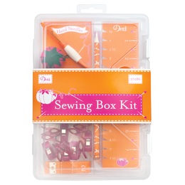Dritz Orange and Pink Sewing Box Kit, , large