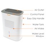Crane 4-Pint Compact Dehumidifier, White, large