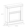 Harbor Electric Fireplace with Mantel, , large
