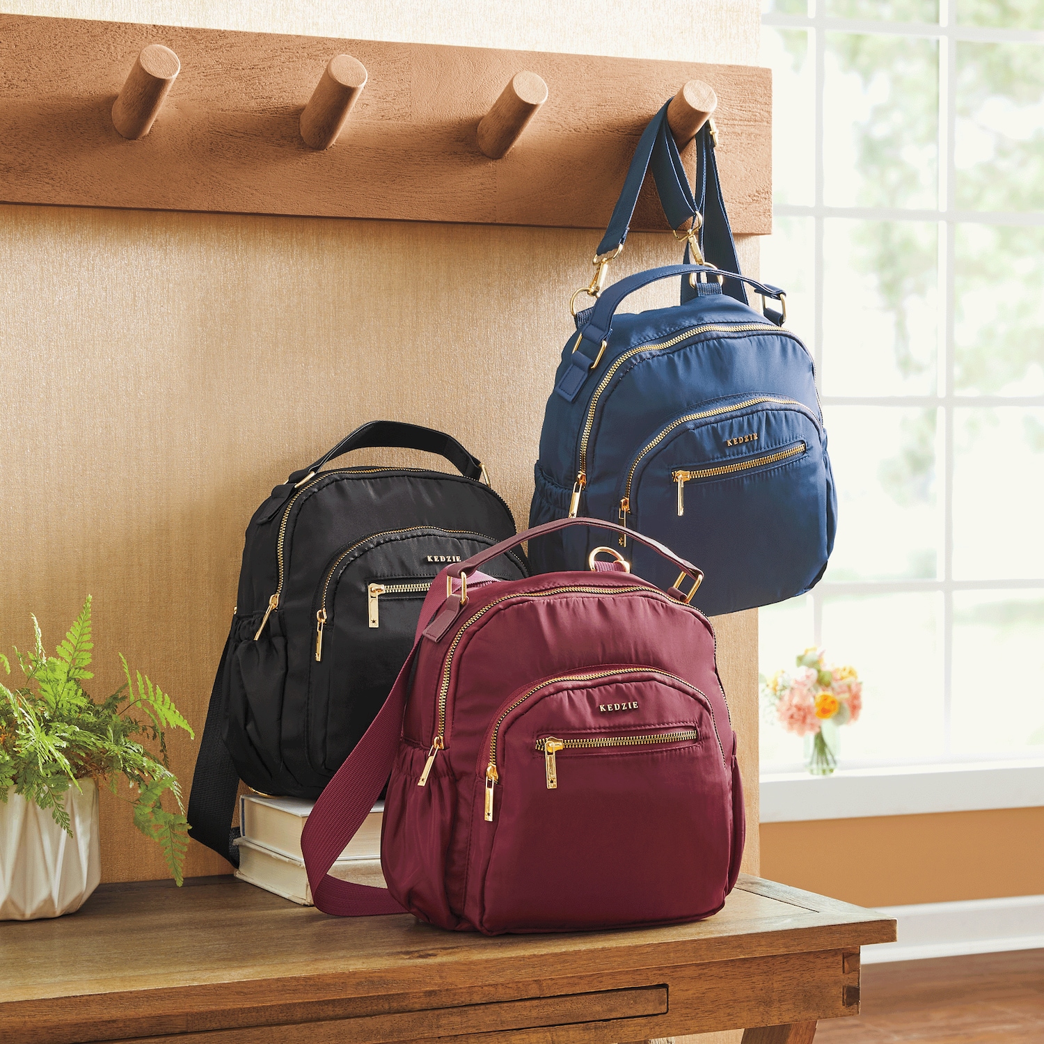 convertible backpack crossbody leather HOBO Emily Backpack, Black, each piece stands out with its unique grain and timeless design. Aire Convertible Backpack with Removable