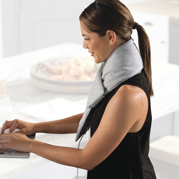 Calming Heat Massaging Neck Wrap, , large