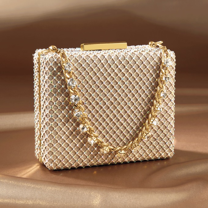 Rhinestone Evening Bag, , large