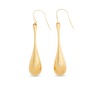 14K Gold Nano Diamond Resin Teardrop Earrings, , large