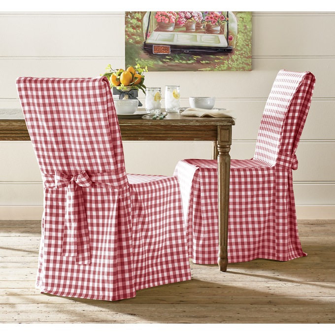 Gingham Check Dining Chair Cover | Seventh Avenue