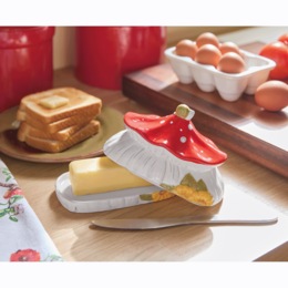 Mushroom Butter Dish, , large