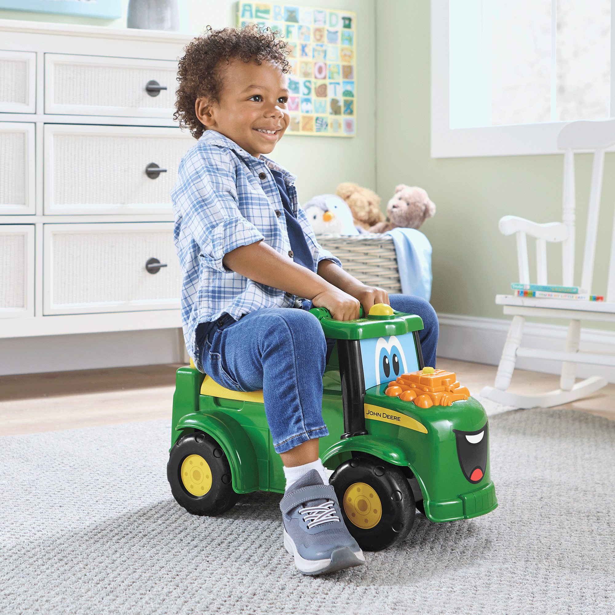 Personalized John Deere Ride-On Tractor, , large