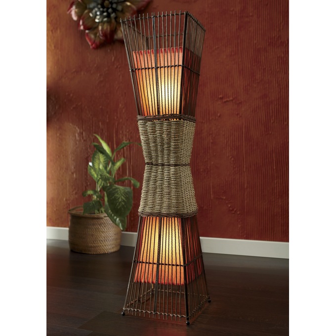 Palisade Cane Floor Lamp Seventh Avenue