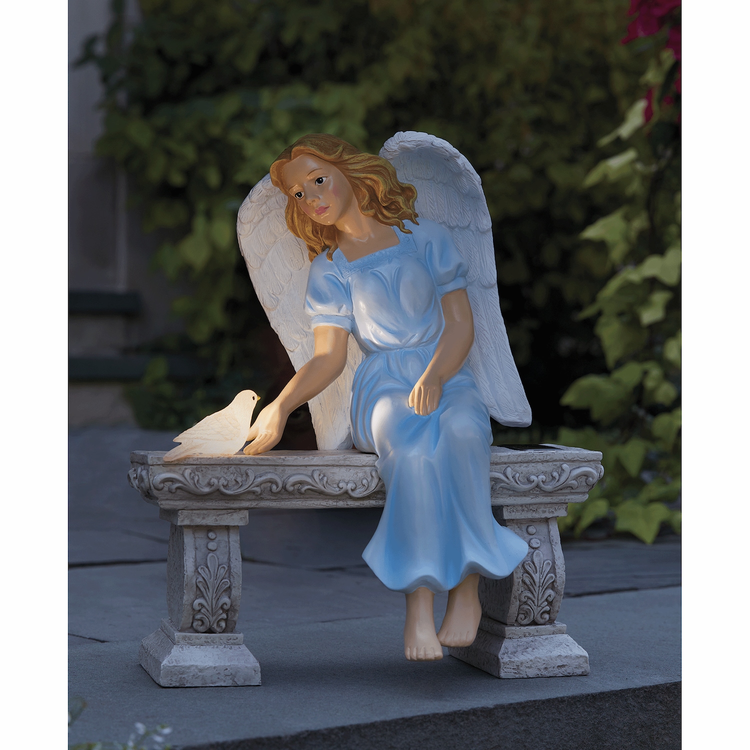 ANGEL Solar Angel on Bench | Seventh Avenue