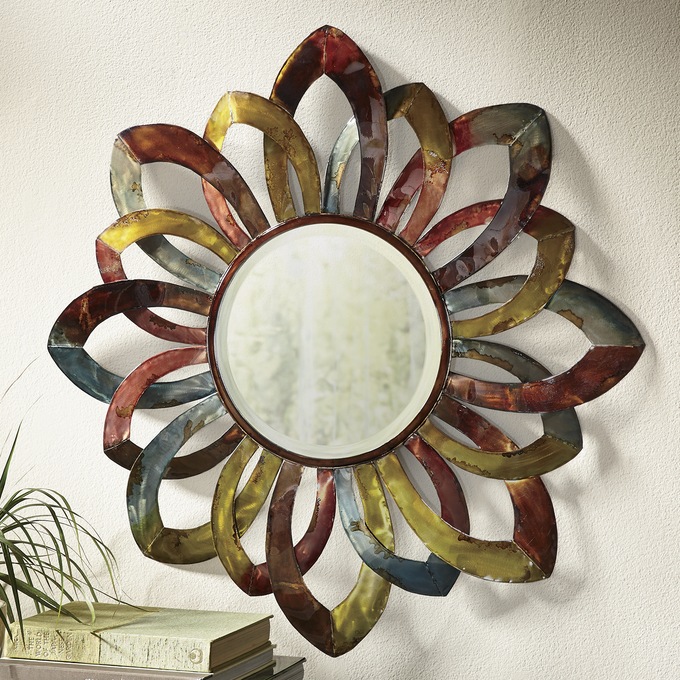 Floral Wall Mirror Seventh Avenue