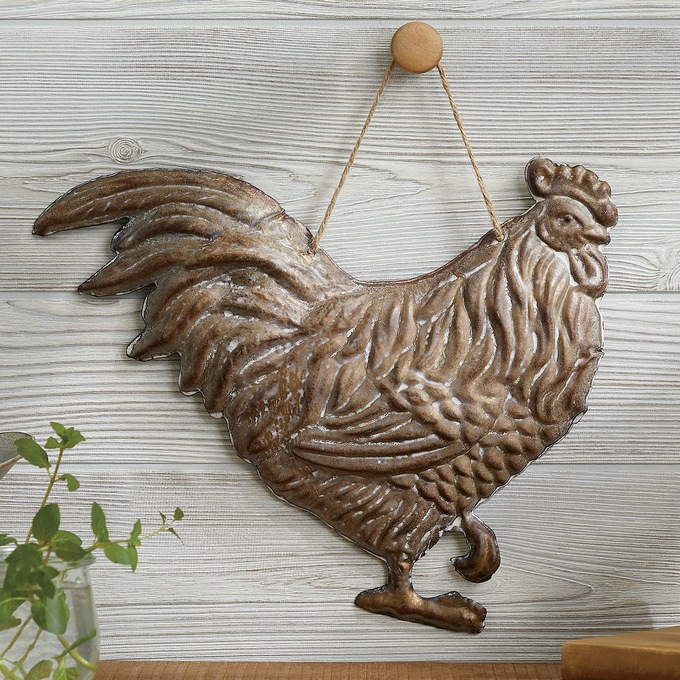 Embossed Rooster Wall Decor Seventh Avenue