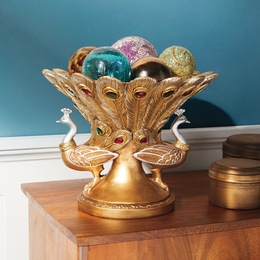 Peacock Decorative Bowl, , large