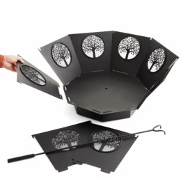 Oakland Collapsible Fire Pit, , large