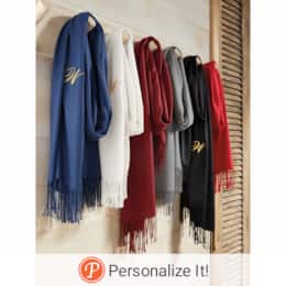 Personalized Fringe Scarf, , large