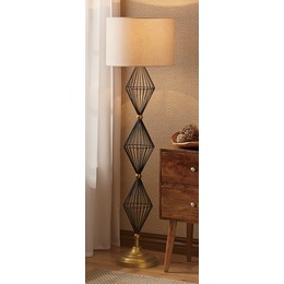 Wire Diamond Floor Lamp, , large