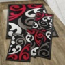 4-Piece Swirl Rug Set, , large