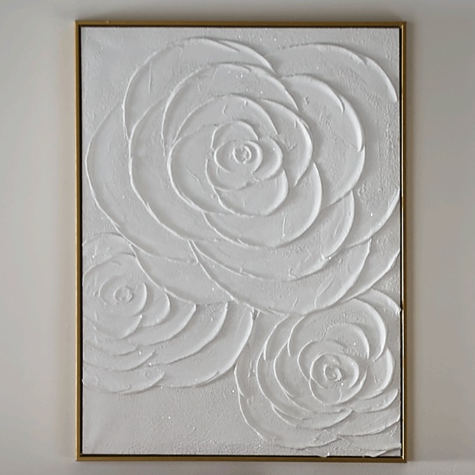 Framed Textured Floral Canvas, , large