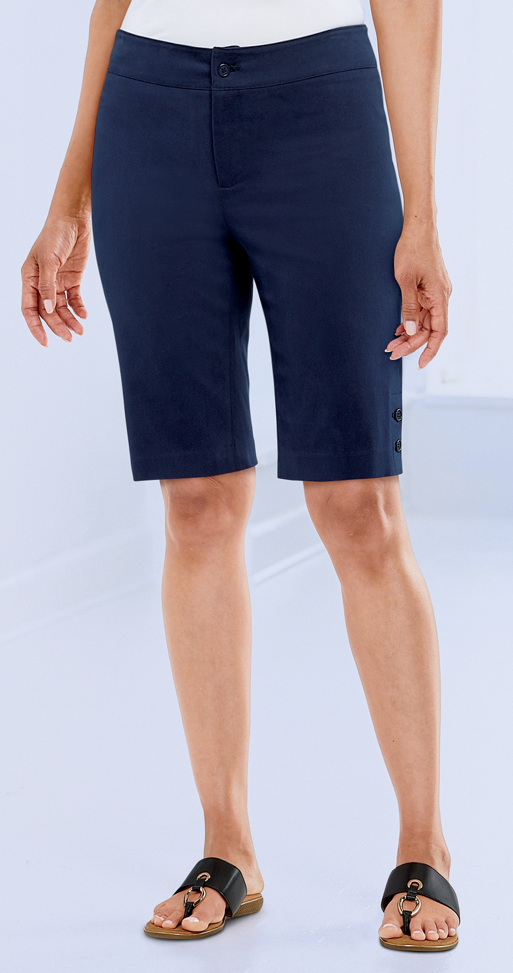 Button Leg Bermuda Short | Seventh Avenue