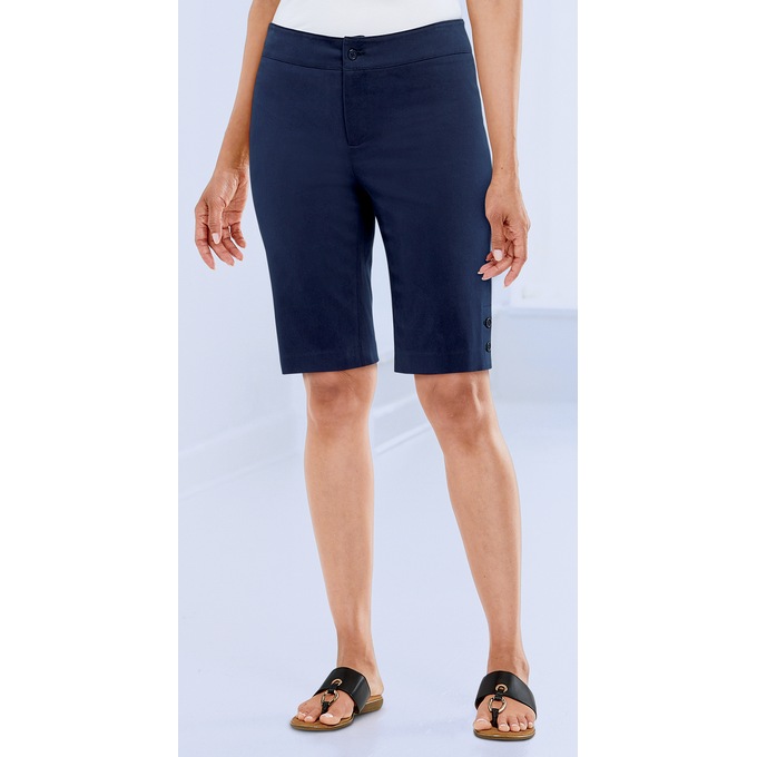Button-Leg Bermuda Short, , large