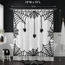 Tufted Chenille Halloween Shower Curtain, , large