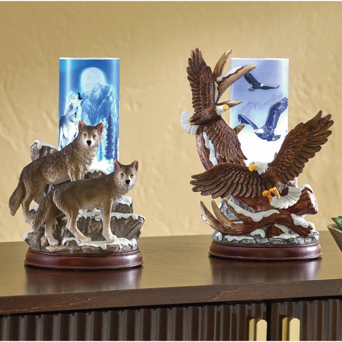 Lit Wildlife Tabletop D&eacute;cor, , large