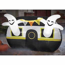 Lit Ghost Camper Inflatable, , large