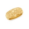 14K Gold Nano Diamond Resin 8mm Diamond-Cut Band, , large
