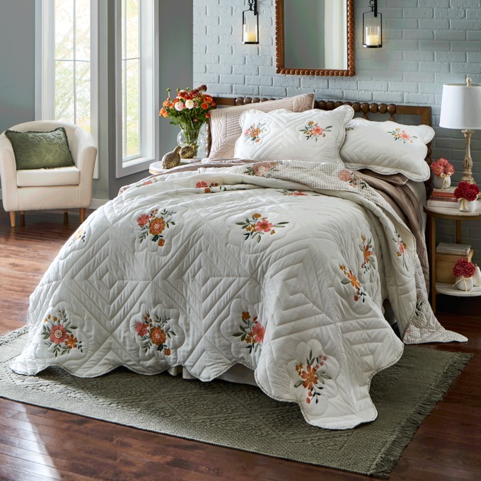 Everlee Embroidered Sham, , large