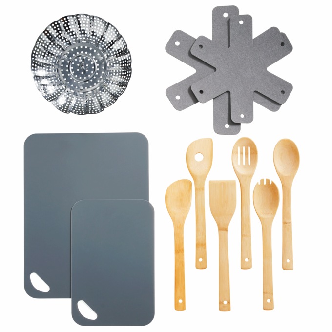 20-Piece Ceramic Metallic Cookware Set, , large