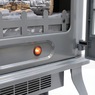 1500W Electric Fireplace Stove Heater with Remote & Realistic Flame Effect, Graphite, large