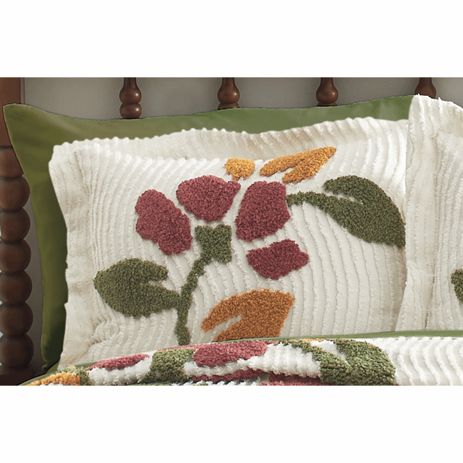Verona Chenille Bedspread and Sham | Seventh Avenue