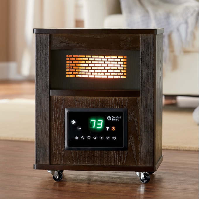 Comfort Zone Deluxe Infrared Cabinet Heater, , large