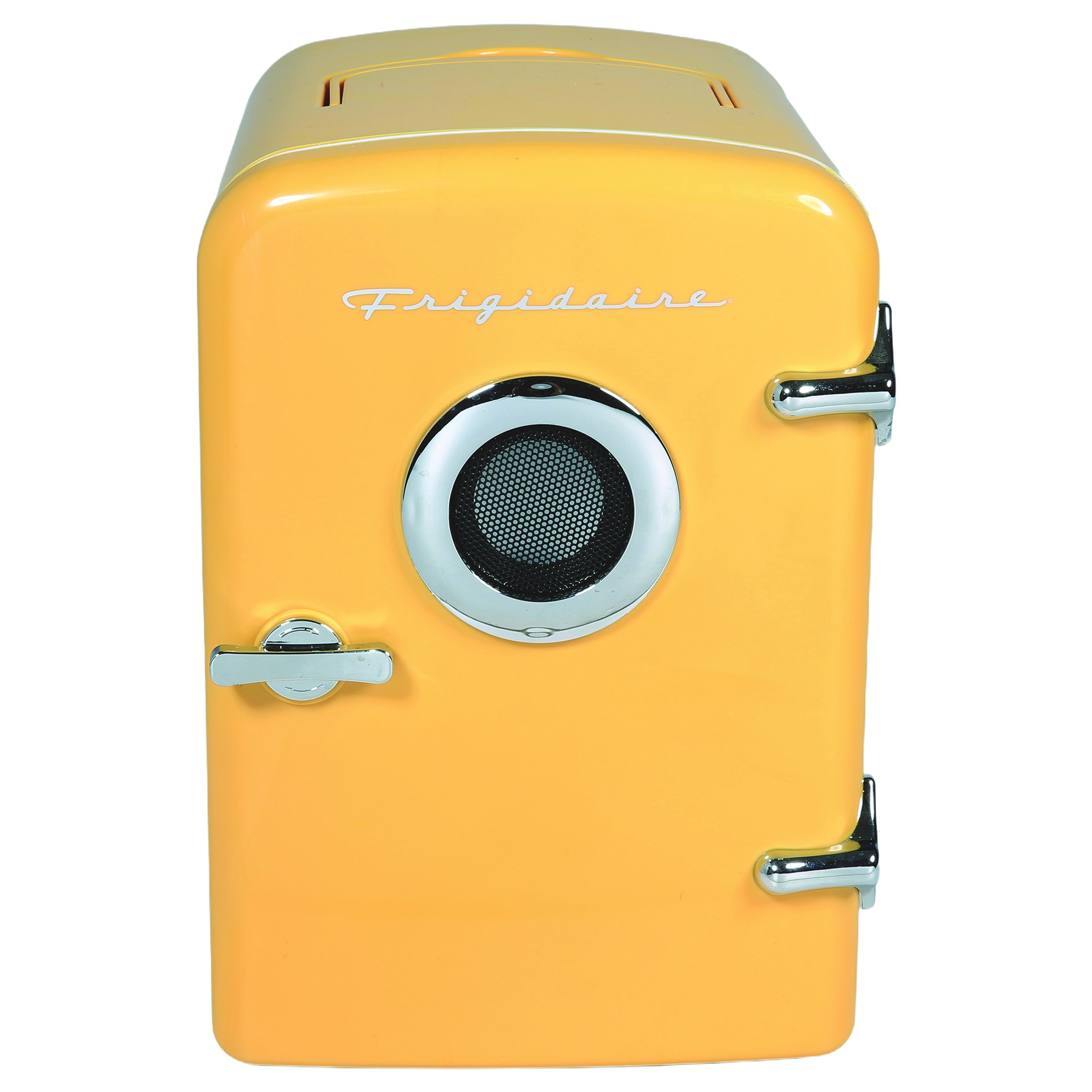 Personalized Frigidaire 6-Can Mini Fridge with Wireless Speaker, Yellow, large
