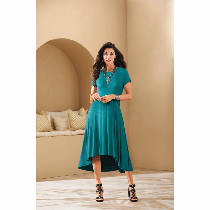 Gigi High-Low Swing Dress, , large