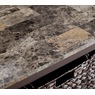 Faux-Marble Basket Coffee Table, , large