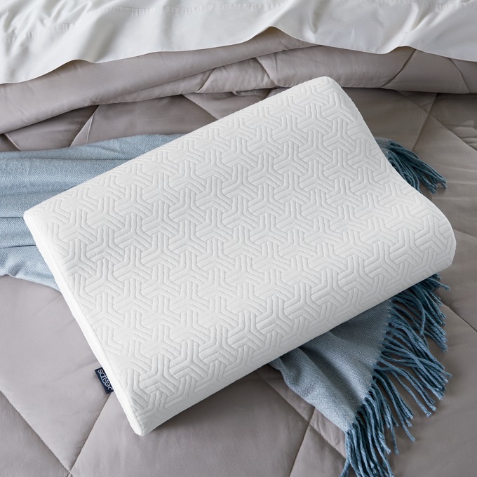 Sensorpedic Gel-Infused Contour Memory Foam Pillow, , large