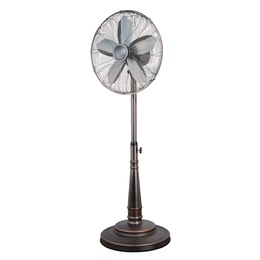 Optimus 16&quot; Retro Oscillating Stand Fan, , large